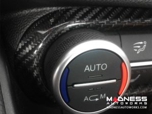 Alfa Romeo Giulia Air Conditioning Dash Bezel - Carbon Fiber - Pre '20 - RHD